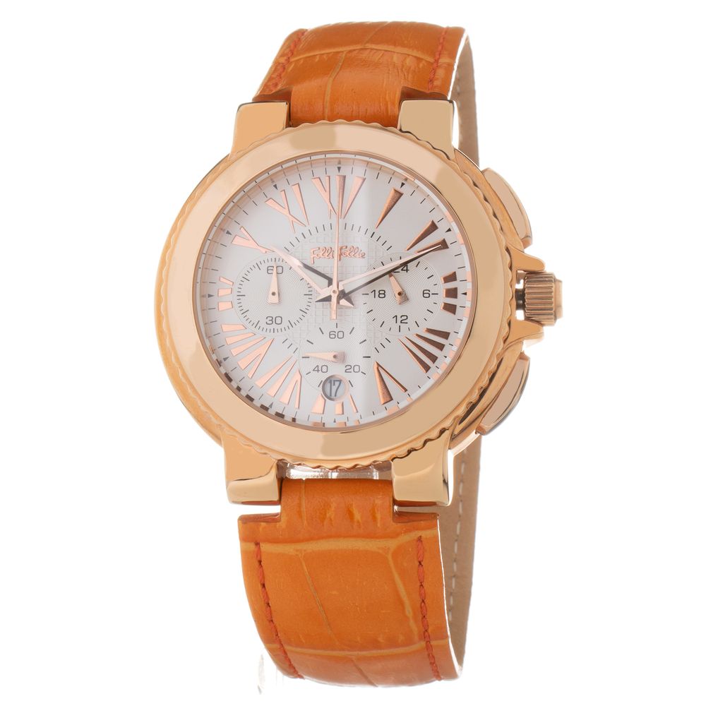 Folli Follie Orange Leather Garment Wristwatch