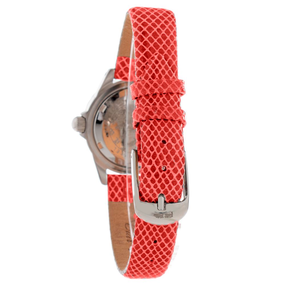 Folli Follie Rote Leder-Kleid-Uhr