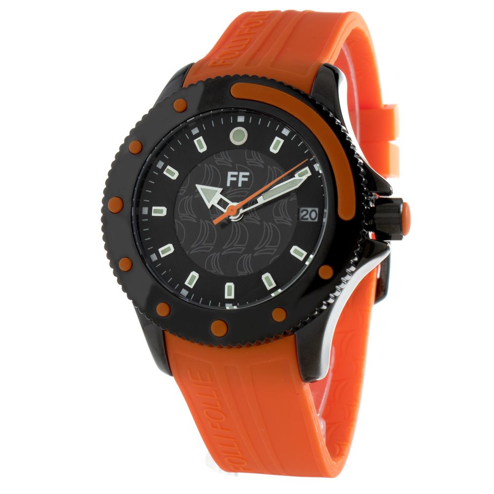 Folli Follie Orange Plastic Sports Watch