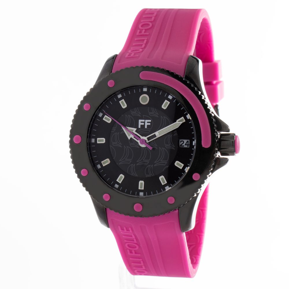 Folli Follie Lila Sportliche Kunststoff-Armbanduhr