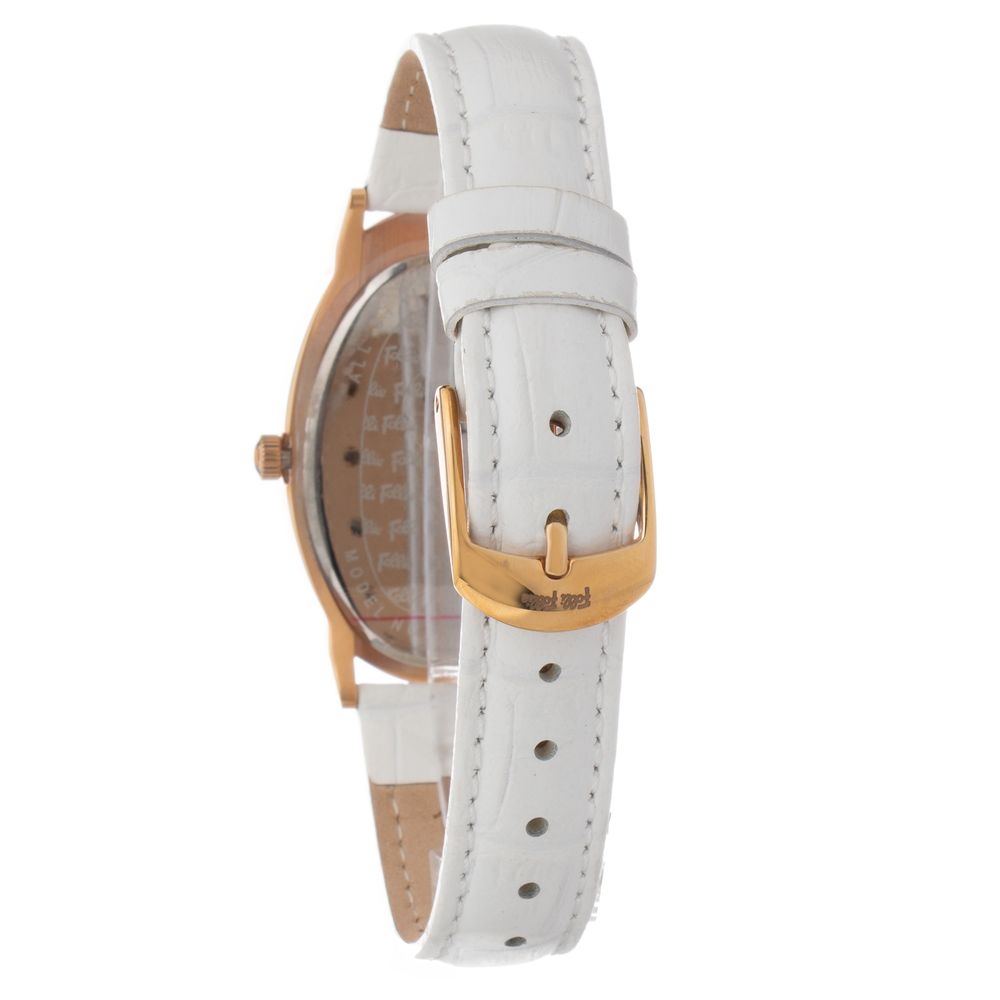 Folli Follie Elegant White Leather Watch