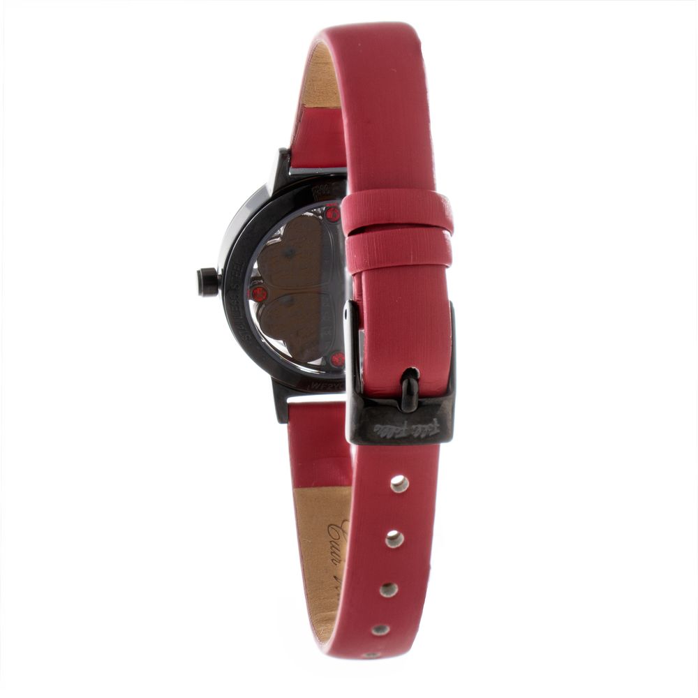 Folli Follie Rote Leder-Kleid-Uhr