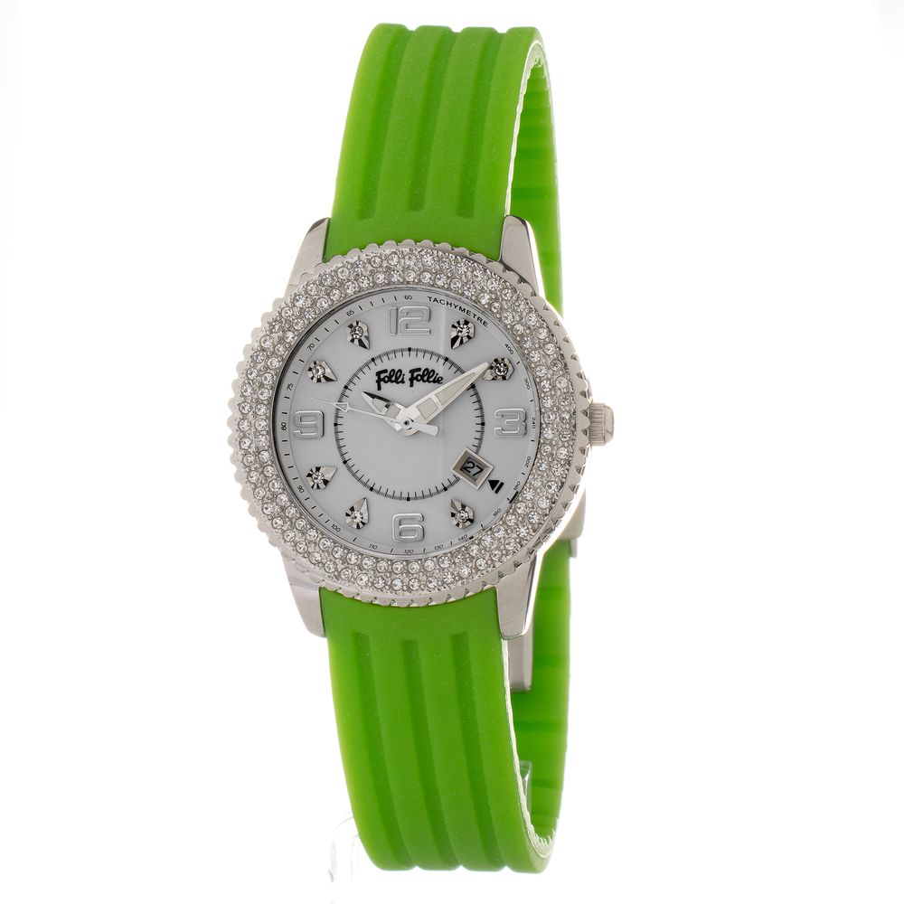 Folli Follie Synthetic Wristwatch in Green