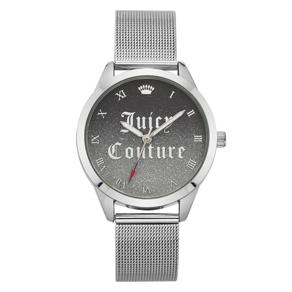 Juicy Couture Women's Silver-Tone Stainless Steel Bracelet Watch