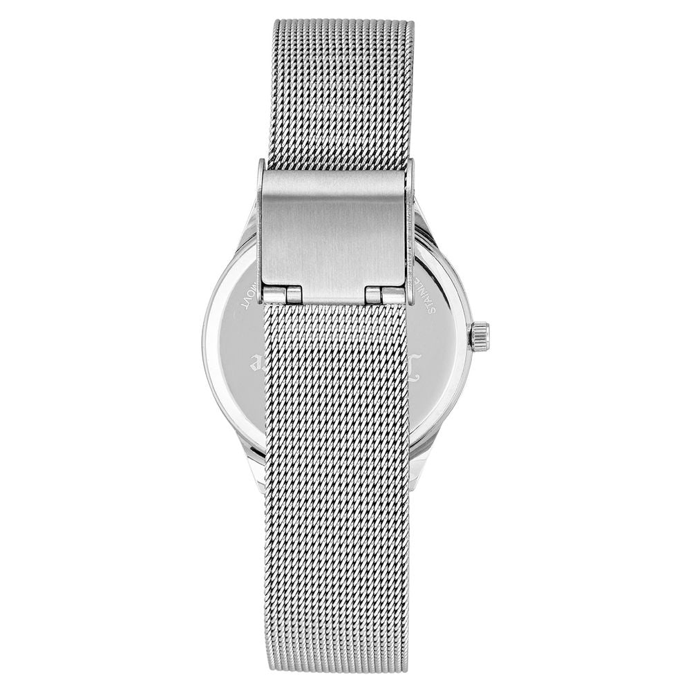 Juicy Couture Women's Silver-Tone Stainless Steel Bracelet Watch