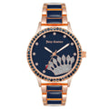Juicy Couture Metall-Armbanduhr mit Multicolor-Zifferblatt