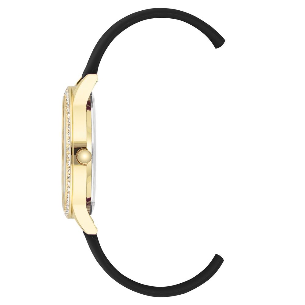 Juicy Couture Schwarze synthetische Kleid-Uhr