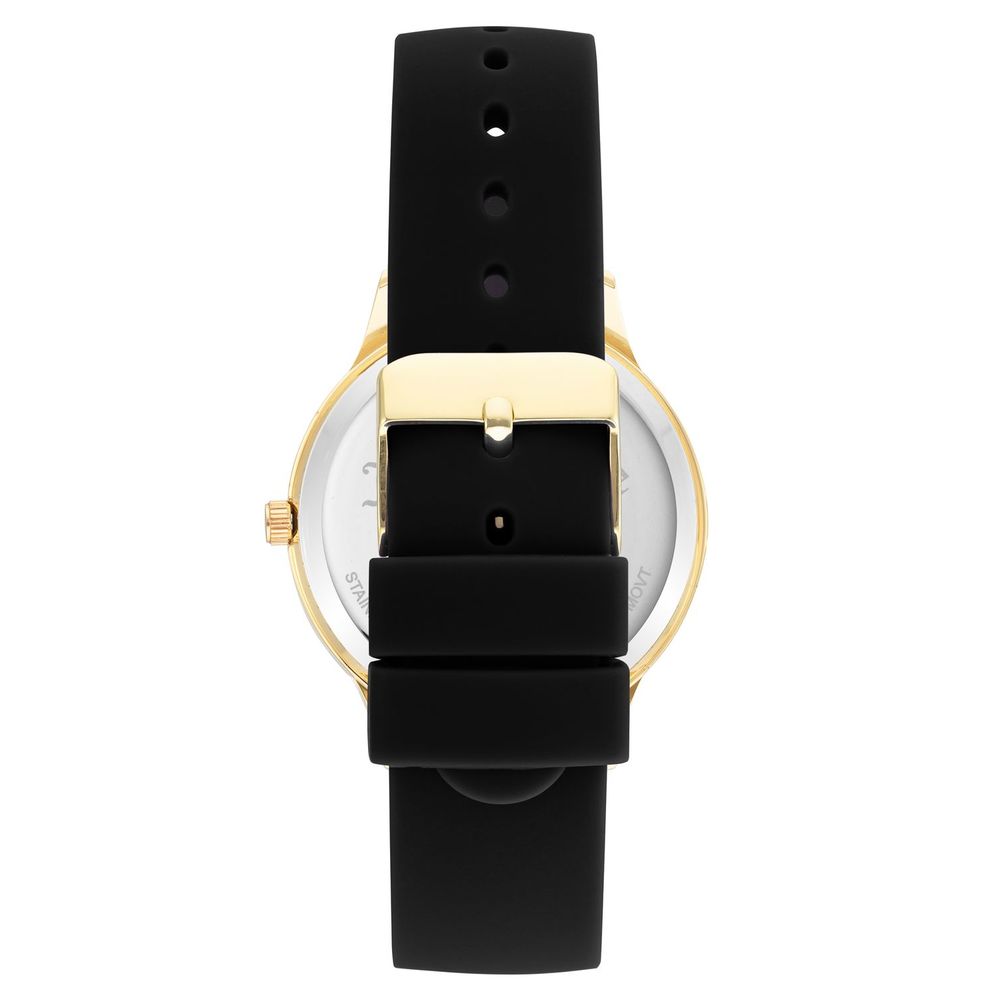 Juicy Couture Schwarze synthetische Kleid-Uhr