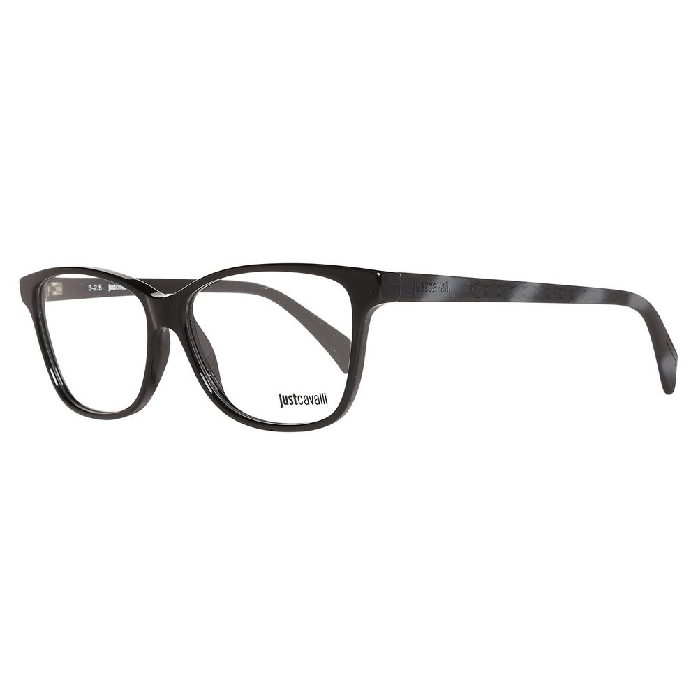 Just Cavalli Black Plastic Eyeglasses (Frames)