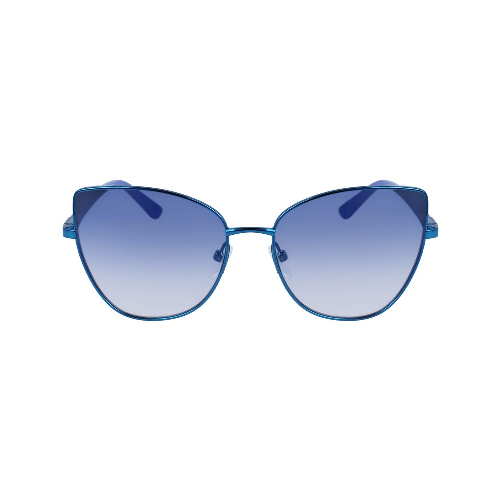 Karl Lagerfeld Blaue Sonnenbrille aus Metall