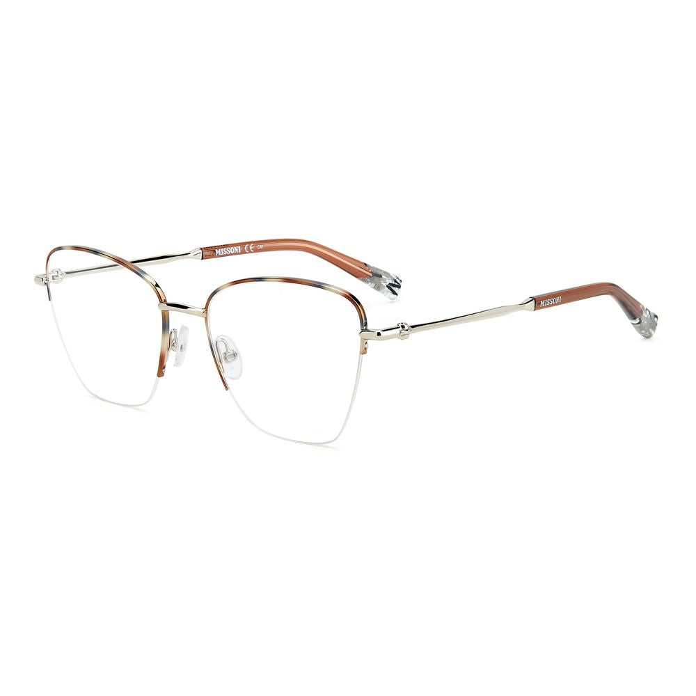 Missoni Bicolor Stainless Steel Eyeglass Frames