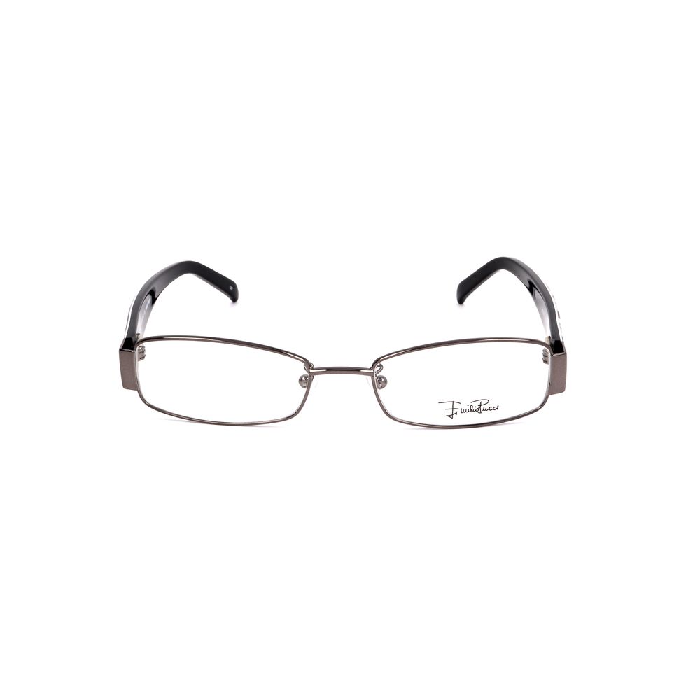 Emilio Pucci Graue Metallbrille (Gestelle)