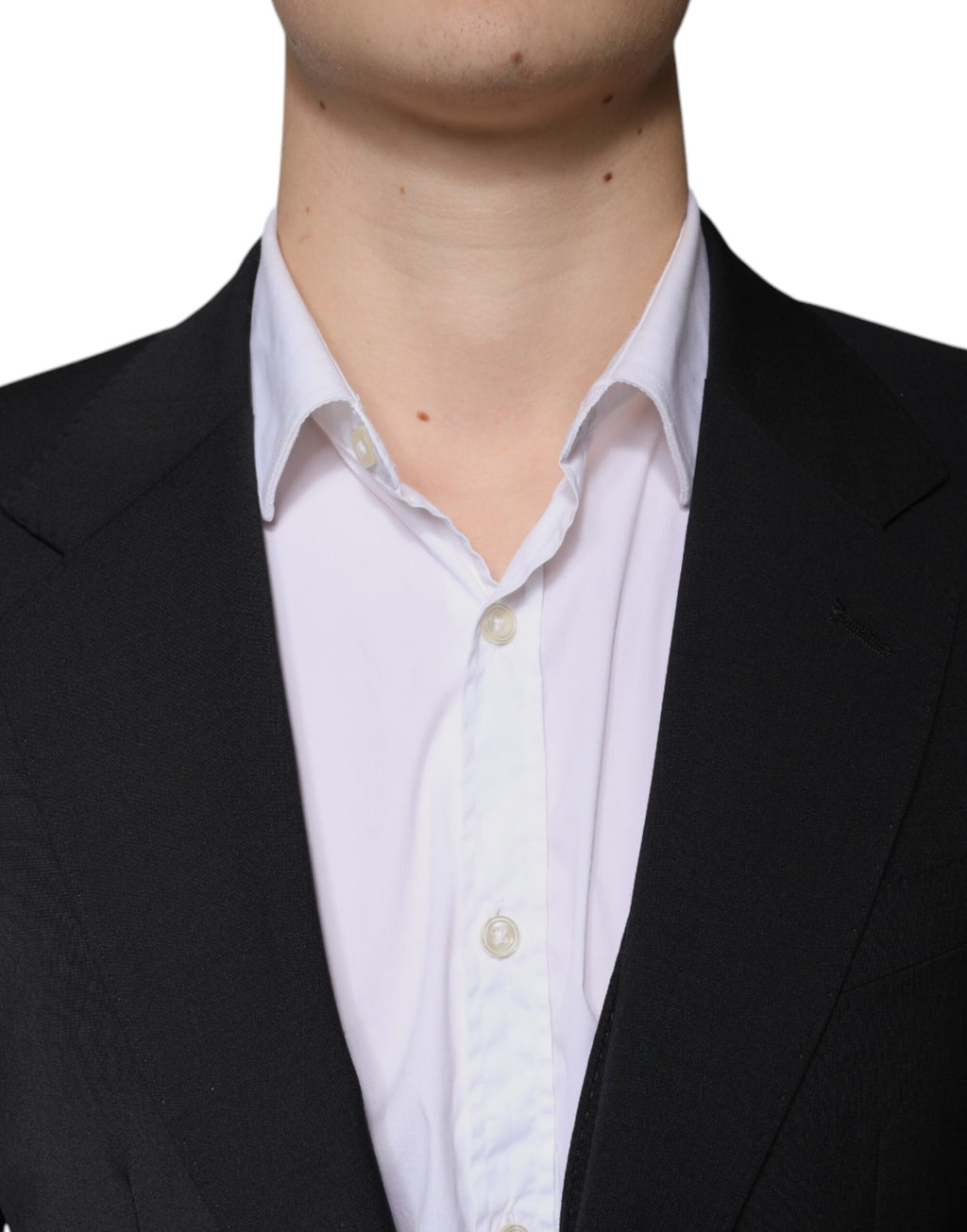 Dolce & Gabbana Black Wool 3 Piece Slim Fit Formal Men's Suit