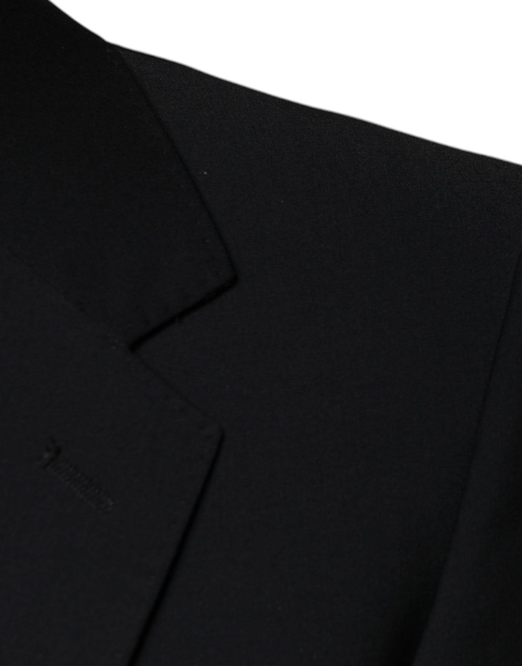 Dolce & Gabbana Black Wool 3 Piece Slim Fit Formal Men's Suit