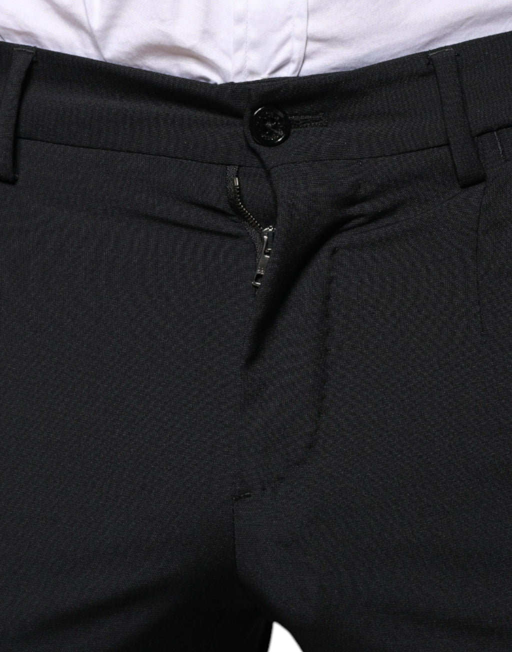 Dolce & Gabbana Black Wool 3 Piece Slim Fit Formal Men's Suit