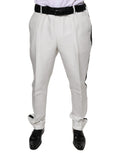 Dolce & Gabbana White Formal Polyester Dress Pants