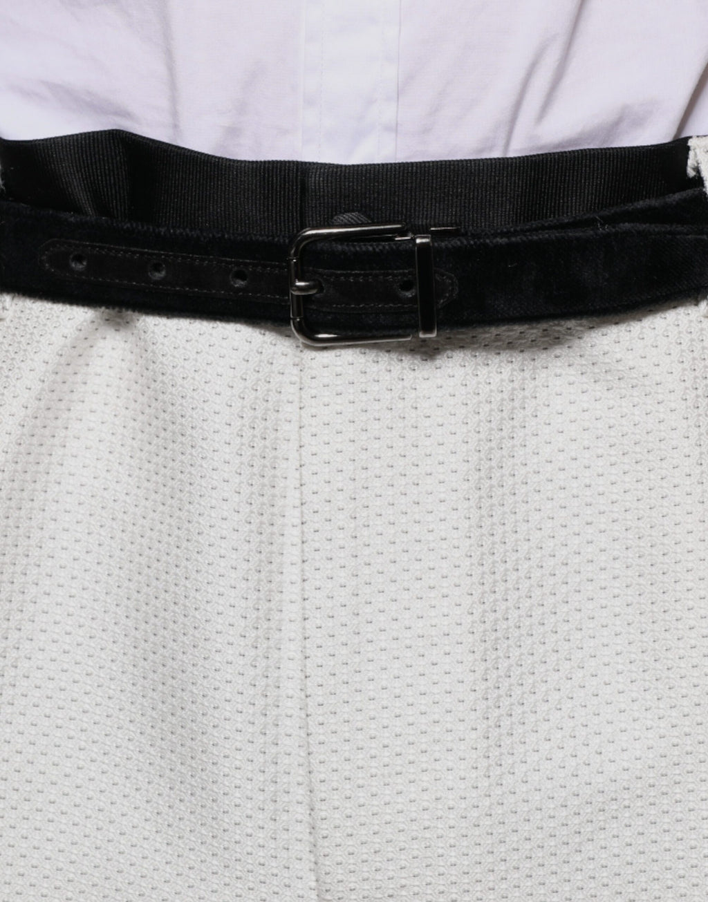 Dolce & Gabbana White Formal Polyester Dress Pants