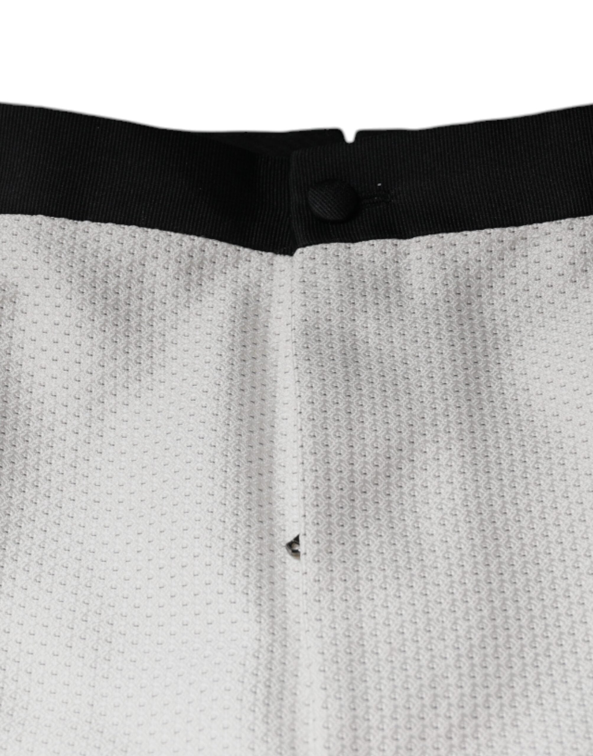 Dolce & Gabbana White Formal Polyester Dress Pants