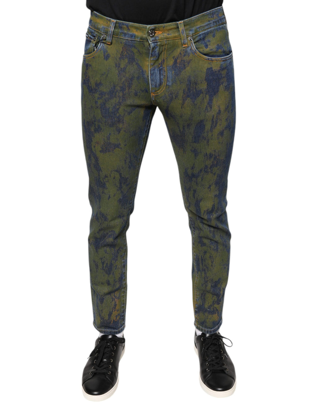 Dolce & Gabbana Blue Cotton-Dyed Slim Fit Men's Denim Jeans