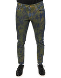 Dolce & Gabbana Blue Cotton-Dyed Slim Fit Men's Denim Jeans