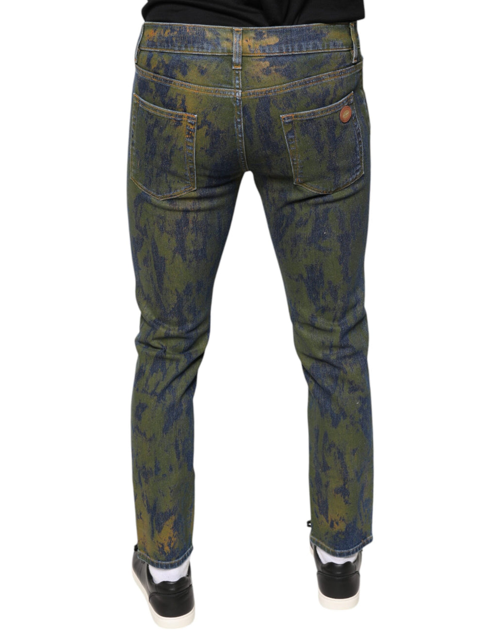 Dolce & Gabbana Blue Cotton-Dyed Slim Fit Men's Denim Jeans