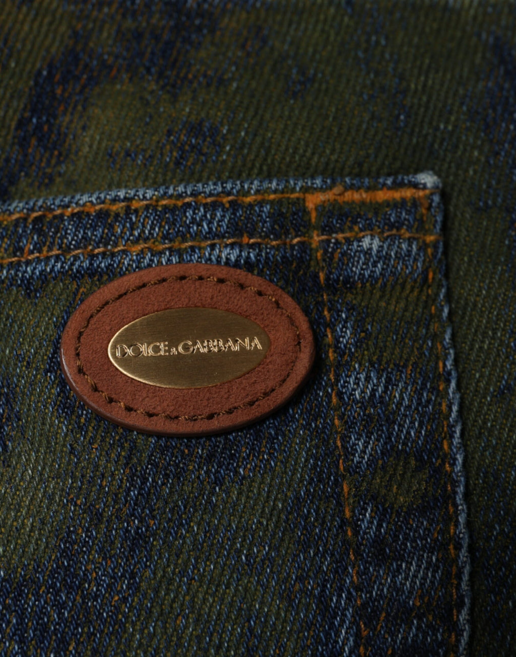 Dolce & Gabbana Blue Cotton-Dyed Slim Fit Men's Denim Jeans