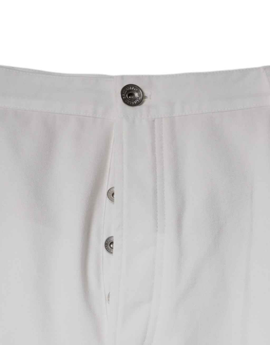 Brunello Cucinelli White Cotton Men's Tapered Dress Pants