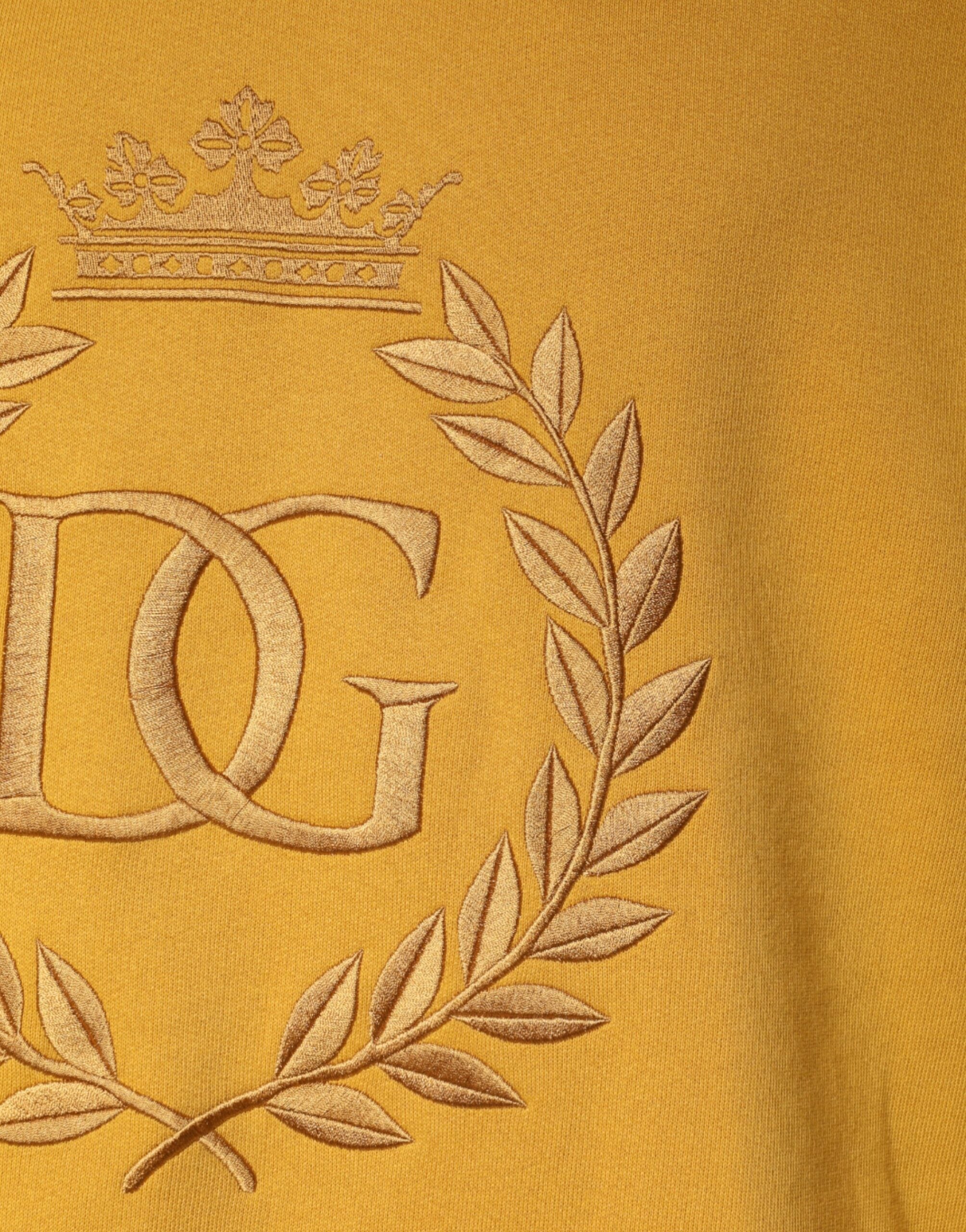 Dolce & Gabbana Mustard DG Hoodie for Men Pullover