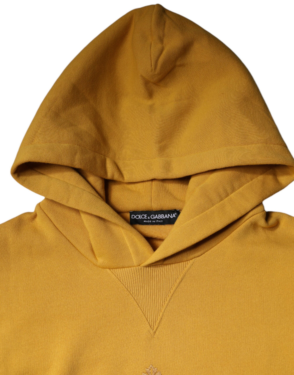Dolce & Gabbana Mustard DG Hoodie for Men Pullover