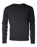 Dolce & Gabbana Dark Grey Wool Crew Neck Sweater