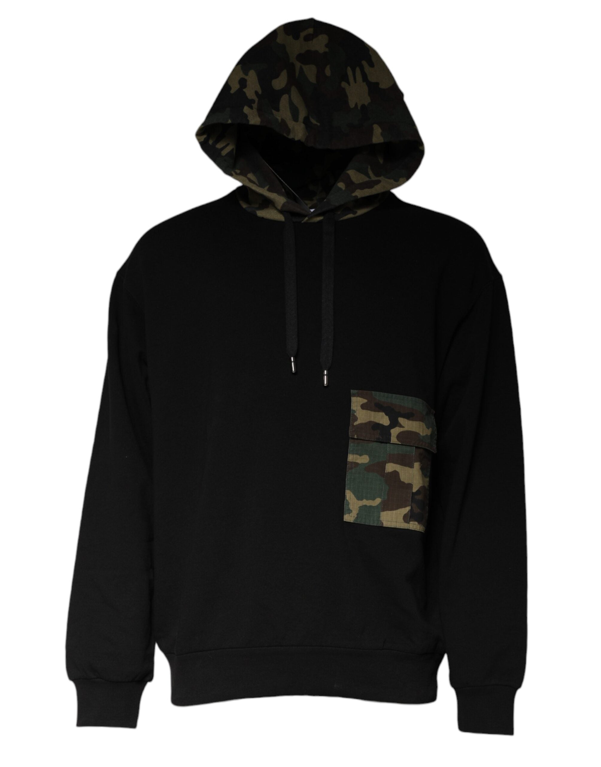 Dolce & Gabbana Black Camouflage Hoodie