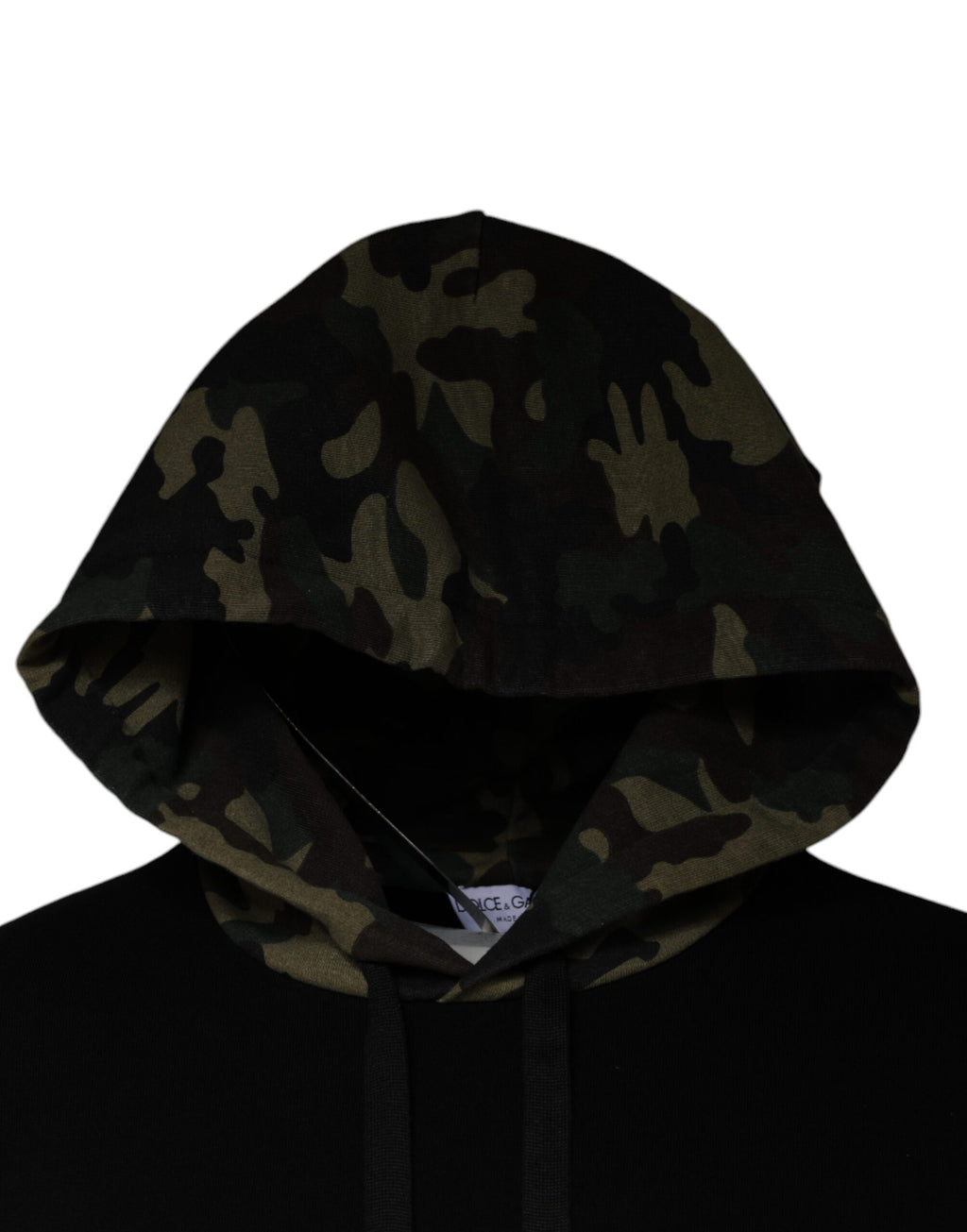 Dolce & Gabbana Black Camouflage Hoodie
