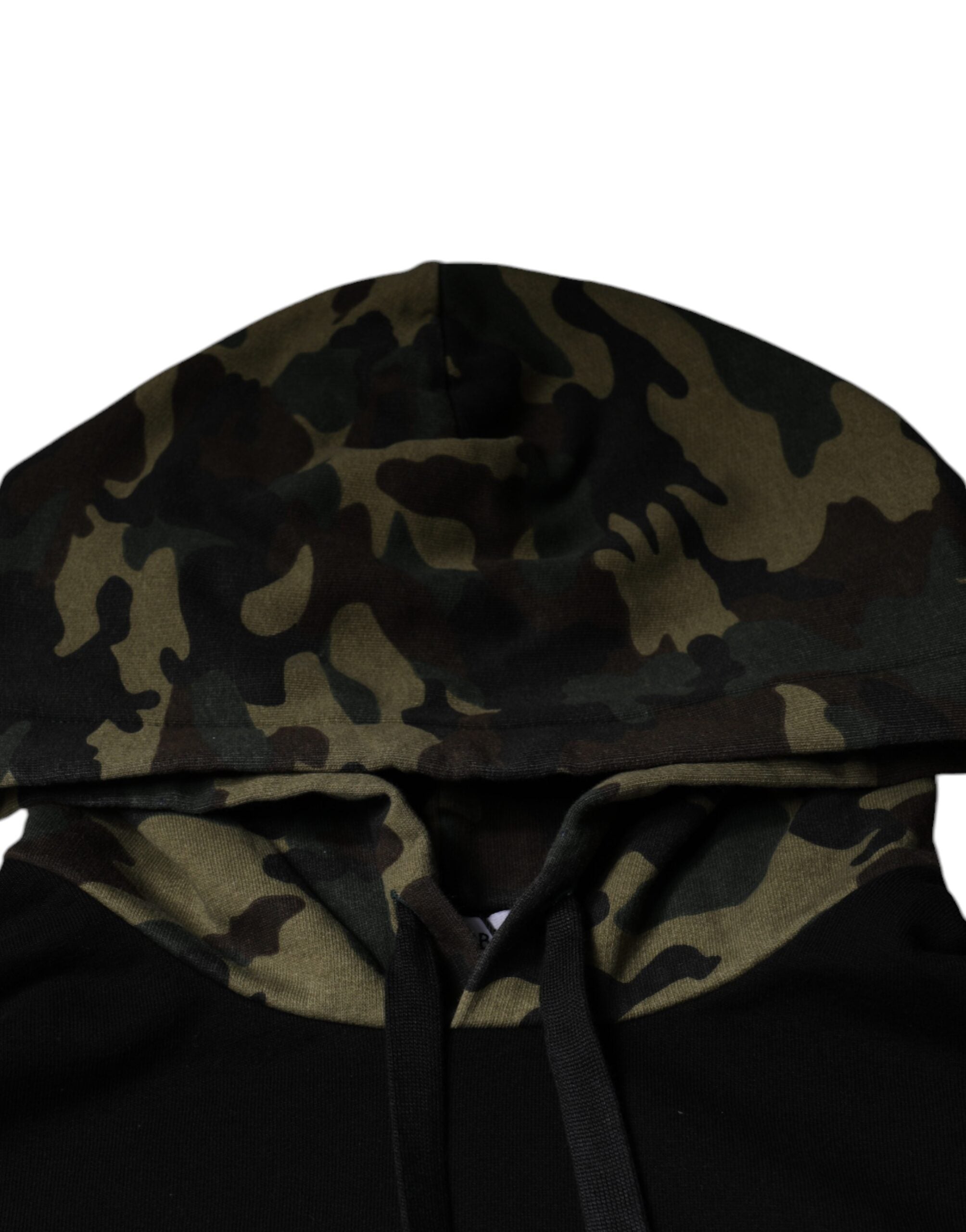 Dolce & Gabbana Black Camouflage Hoodie