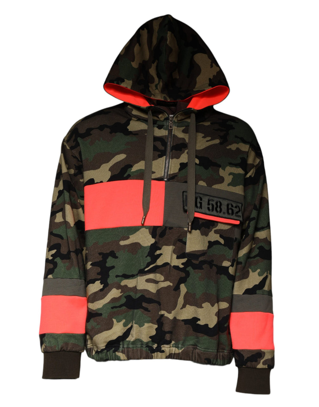 Dolce & Gabbana Multicolor Camouflage Hooded Men's Sweatshirt Pullover