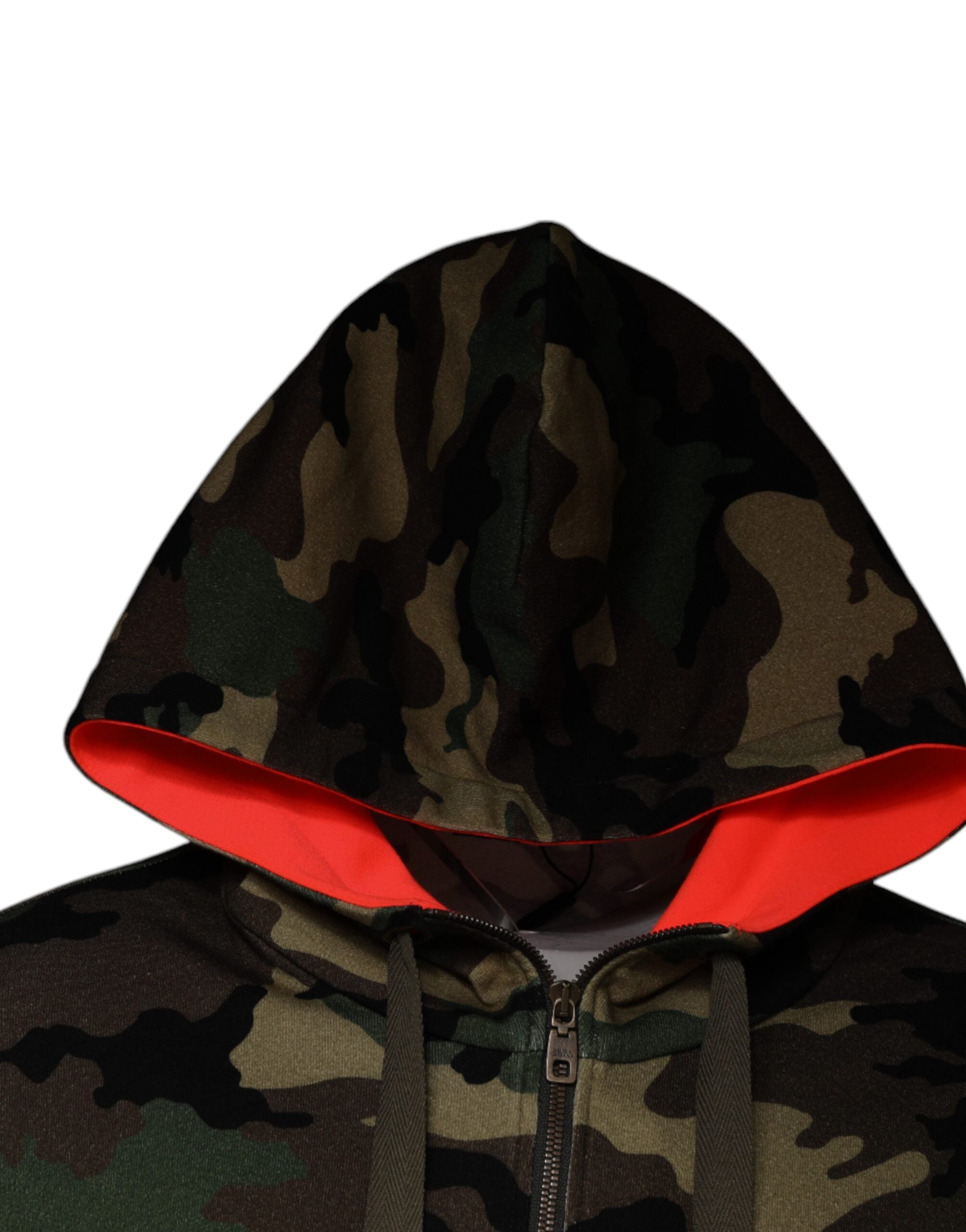 Dolce & Gabbana Multicolor Camouflage Hooded Men's Sweatshirt Pullover