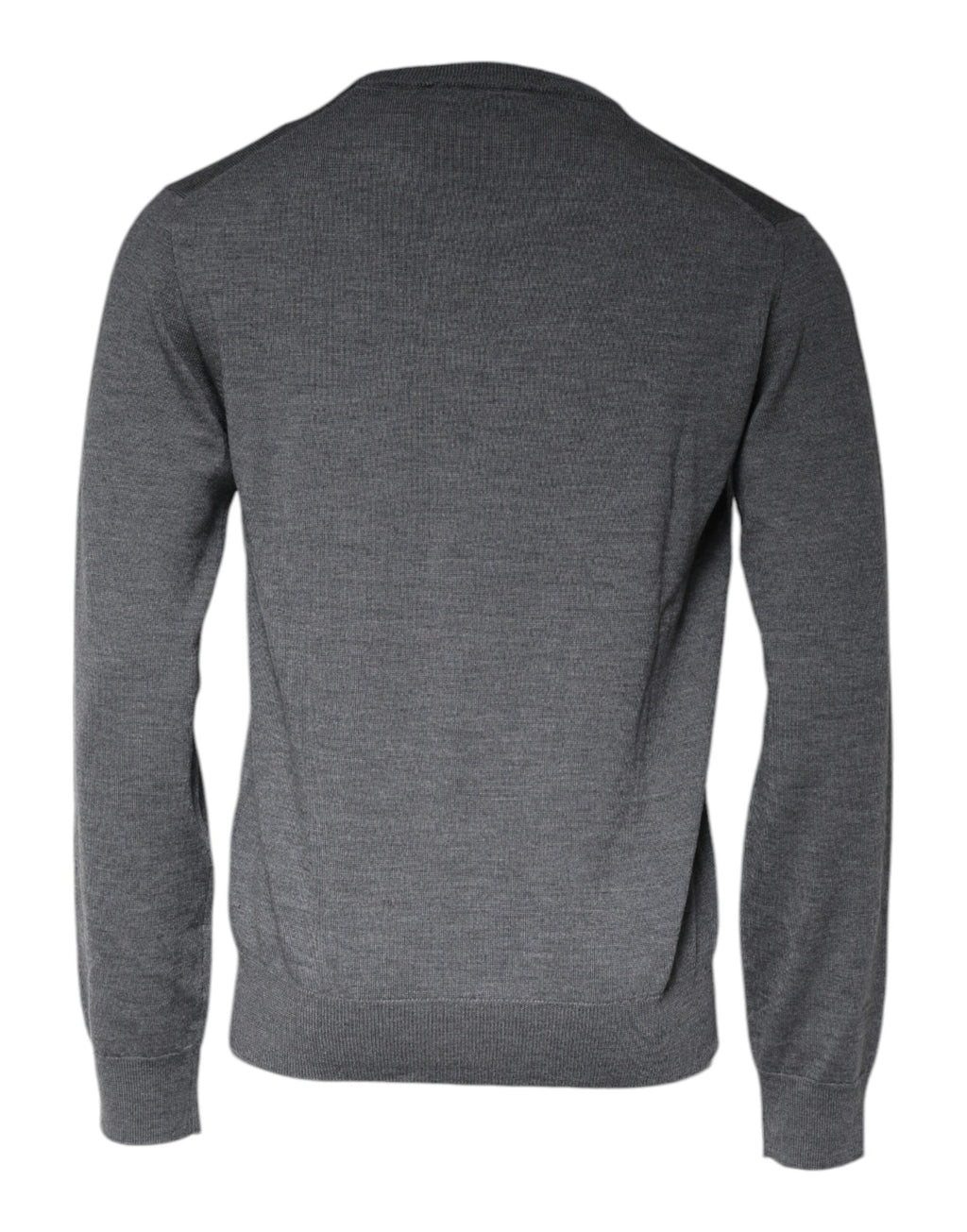 Dolce & Gabbana Dark Grey Wool Crew Neck Sweater