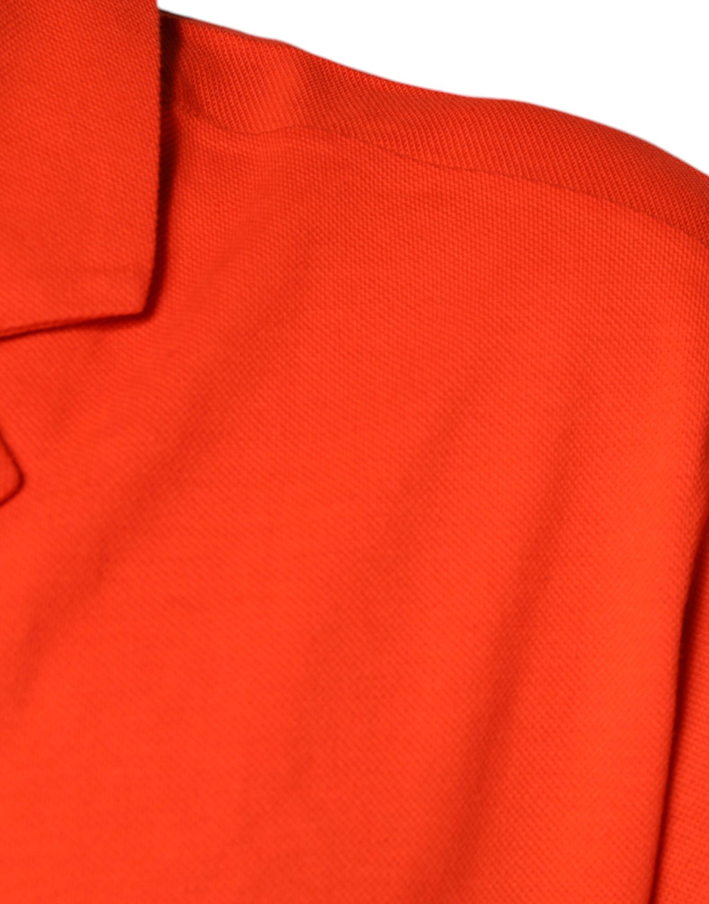 Dolce & Gabbana Orange Cotton Button-Up Polo Shirt