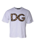 Dolce & Gabbana White DG Logo Cotton Short-Sleeves T-Shirt