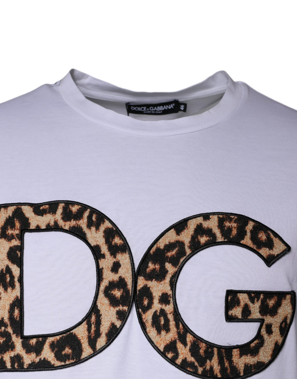 Dolce & Gabbana White DG Logo Cotton Short-Sleeves T-Shirt