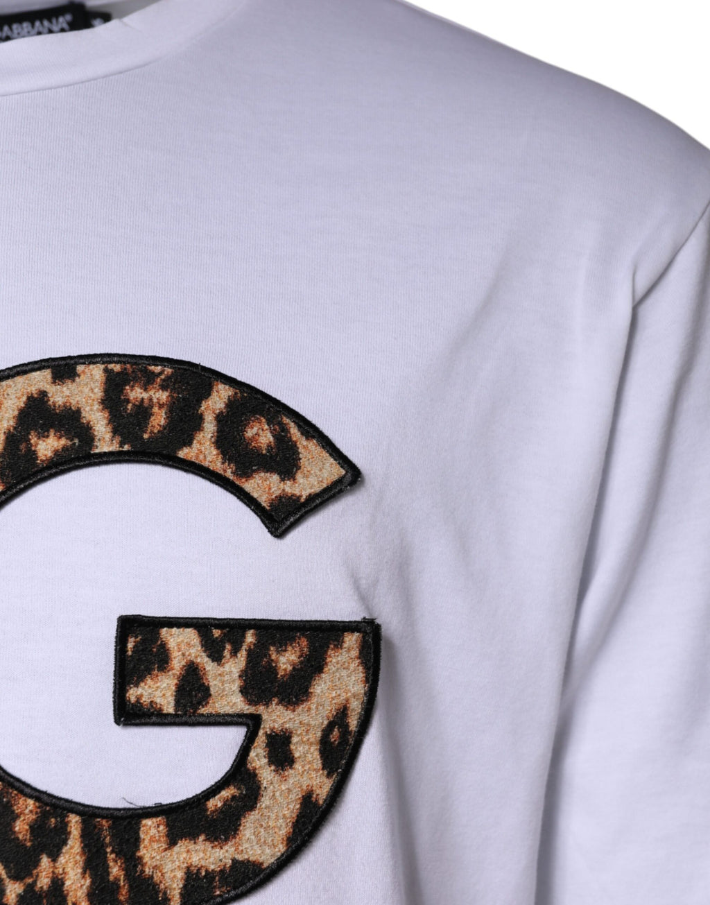 Dolce & Gabbana White DG Logo Cotton Short-Sleeves T-Shirt