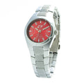 Chronotech Silberne Edelstahl-Dresswatch
