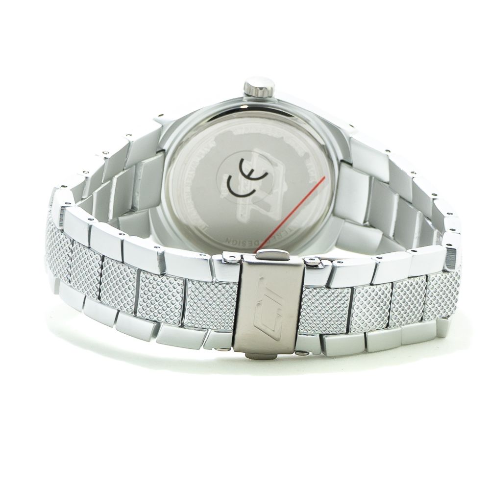Chronotech Silberne Edelstahl-Dresswatch