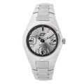 Chronotech Silberne Edelstahl-Dresswatch
