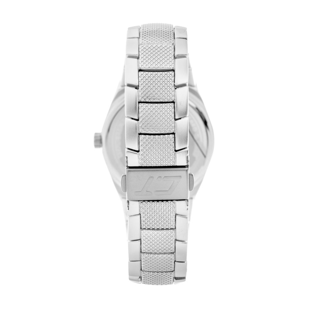 Chronotech Silberne Edelstahl-Dresswatch