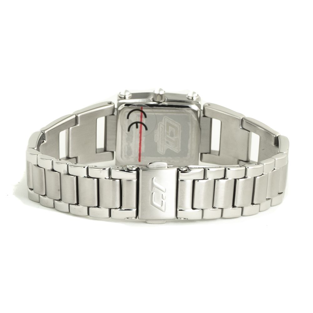 Chronotech Silberne Edelstahl-Dresswatch