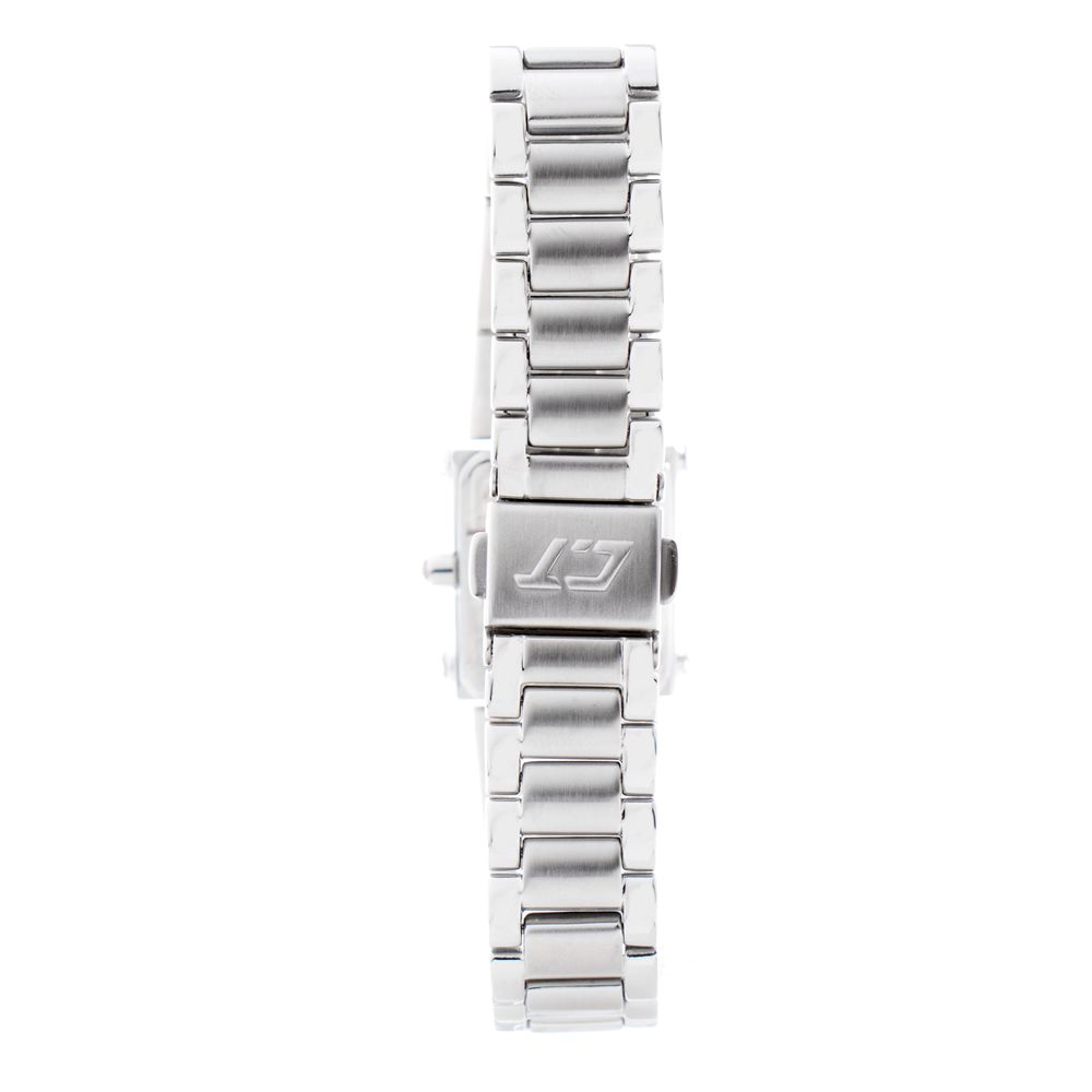 Chronotech Silberne Edelstahl-Dresswatch