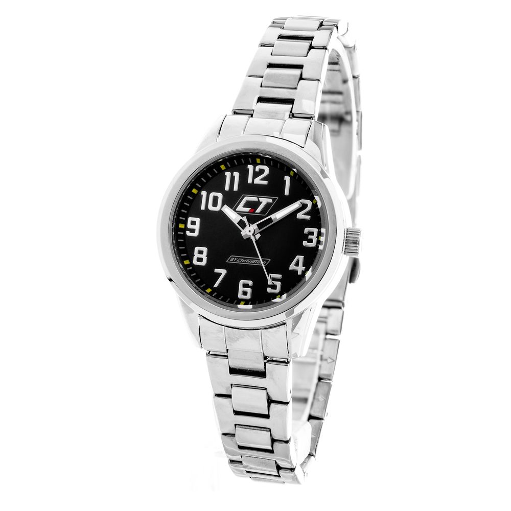 Chronotech Silver Stainless Steel Wristwatch