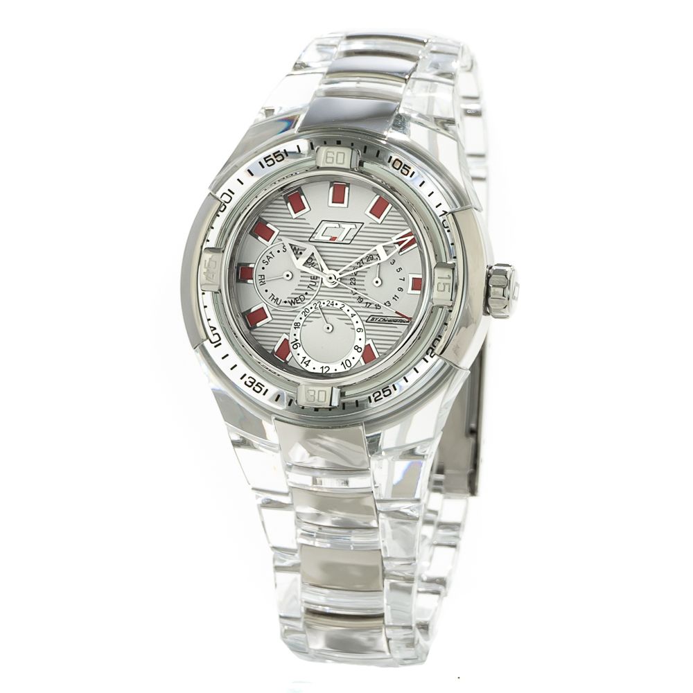 Chronotech Transparente Polycarbonat-Kleidungsuhr