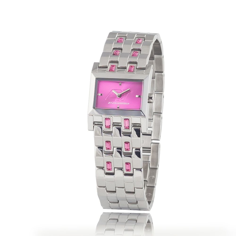 Chronotech Silver Stainless Steel Wristwatch