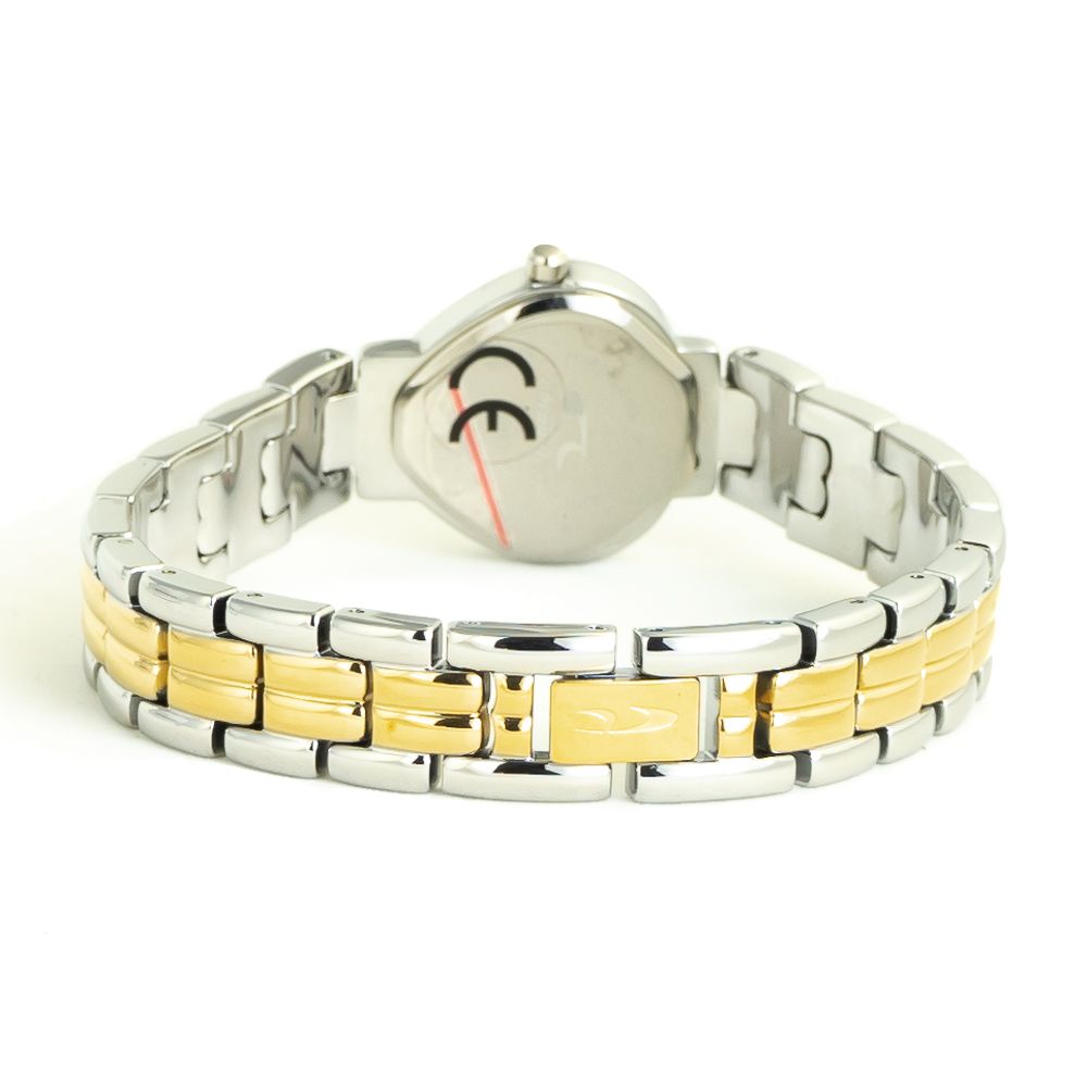 Chronotech Silberne Edelstahl-Dresswatch